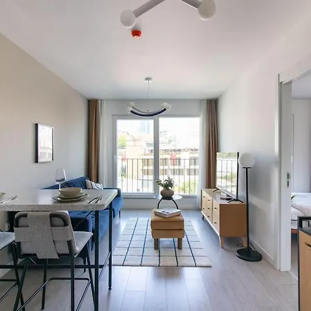 Daire Comfy Modern 1br W/ Parking & Gym #193 *